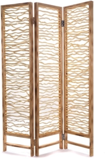 Raumteiler Twig 3-tlg. 170x120 cm, Holz, klappbar naturfarben