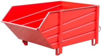 Bauer Baustoffbehälter BBP 100, lackiert, Feuerrot