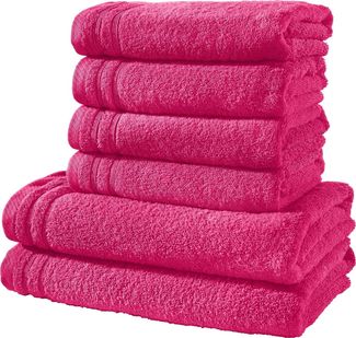 Erwin Müller Handtücher Frottier-Set "Heidelberg" 6-teilig, Frottier, Walk-Frottier Uni