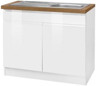 KOCHSTATION Spülenschrank KS-Virginia 100 cm breit, inklusive Einbauspüle