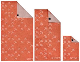 JOOP! Handtuch Duschtuch Move Faded Cornflower Apricot 1691 33, Walkfrottier (1-St), Wendeoptik, Logo, Flauschig