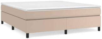 vidaXL Polsterbett Cappuccino-Braun 180x200 cm Kunstleder