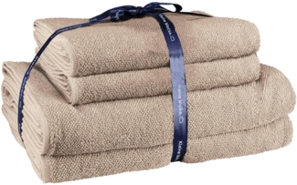 Kleine Wolke Handtuch Set RELAX, 4 Stück (2 Handtücher 50x10 + 2 Duschtücher 70x140), Frottier (Set, 4-St), moderne Melangeoptik, Handtücher, Duschtücher, mit Bordüre