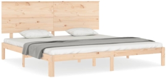 vidaXL Massivholzbett ohne Matratze 200x200 cm Kiefer 3193681