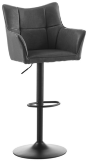 Ofcasa Barhocker 360° Drehbar gepolstert Tresenhocker (1er Set), Kunstlederstuhl mit Rückenlehne und Fußstütze