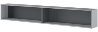 MEBLINI Hängeschrank für Horizontal Schrankbett Bed Concept - Wandschrank mit Regalen - BC-30 - Grau/Graphit