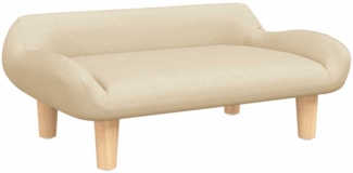vidaXL Hundebett, Stoff, Creme, 24 x 40 x 70 cm