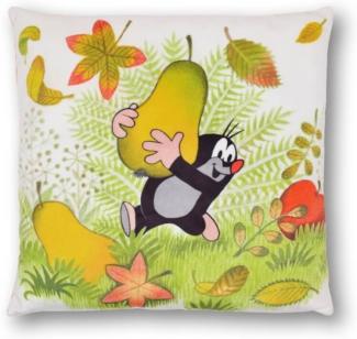'Der kleine Maulwurf' Kissen Herbst 30x30 cm