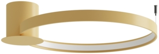 SOLLUX TH. 223 Deckenleuchte RIO LED 30W Aluminium gold L:55cm B:62cm H:12. 5cm 4000K