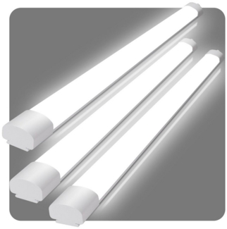Oraymin LED Deckenleuchte LED Feuchtraumleuchte Wannenleuchte Werkstatt Röhre Garage 36W 3PCS, 36W, LED fest integriert, Neutralweiß, für Lagerhallen, Flure, Büros, 3960lm, 36W, 4000K, IP65