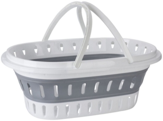 25L Faltbarer Wäschekorb Wäschesammler mit Henkel B58xL38xH23/7cm
