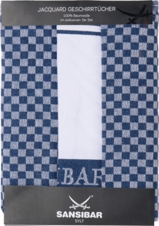 Sansibar Sylt Geschirrtuch Geschirrtücher-Set, 3-tlg, 50x70 cm, 100% Baumwolle, Premium Qualität, (Set, 3x Geschirrtuch, 50x70 cm, zwei verschiedene Designs), Jacquardgewebe, zwei verschiedene Motive