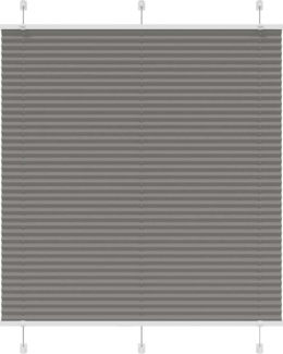 vidaXL Plissee Anthrazit 115x100 cm Stoffbreite 114,4 cm Polyester 4015078