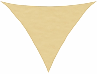 vidaXL Sonnensegel Sandfarbe 2,5x2,5x3,5 m 100% Polyester Oxford 4000930