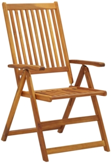 vidaXL Klappbare Gartenstühle 8 Stk. Massivholz Akazie 3075053