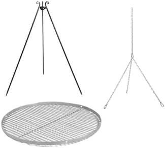 Cook King Schwenkgrill, Höhe 180 cm, Ø 50 cm, Edelstahl