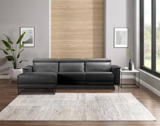 Places of Style Ecksofa Lund, L-Form, 261cm, mit man. o. elektr. Relaxfunktion und USB/ Kopfteilverstellg