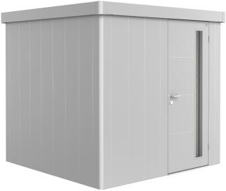 Biohort Gerätehaus Neo, 2B: 236 x 236 x 222 (b x t x h) cm, silber-metallic