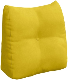 vidaXL Rücken Kissen Gelb 45 x 24 x 50 cm Samt 42014378
