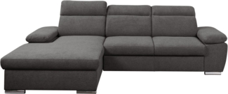 WERK2 Ecksofa Palma modernes Schlafsofa mit Bettkasten, L-Form, B/T 282/185 cm, Kopfteile verstellbar, komfortable Wellenunterfederung, L-Form