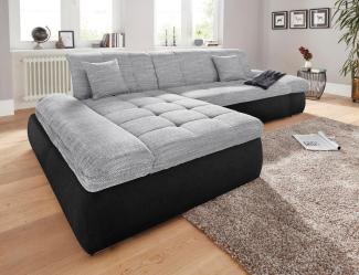 DOMO collection Ecksofa PB Moric wahlweise mit Bettfunktion + Armteilverstellung, L-Form, im XXL-Format, B/T/H:300/172/80 cm, feine Steppung