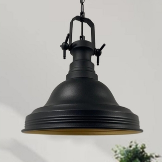 Bamyum Pendelleuchte Bamyum Pendelleuchte Ulmete Handgemalte Deckenlampe Ø30 cm Metall Lamp, ohne Leuchtmittel