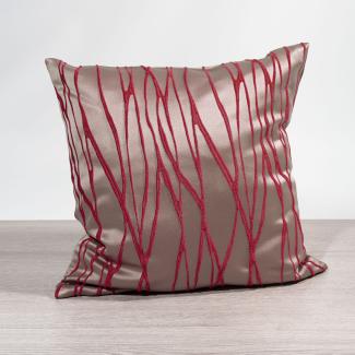 Kissen von Lysel - rot Obella 38x38, reines Polyester Dekokissen