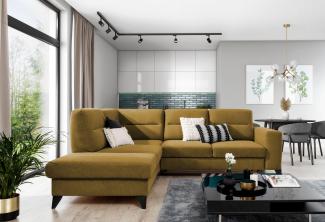 Wohnideebilder Cassara Gelb Ecksofas & Eckcouches CO-CAS-LT-45GO