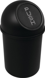 Abfallbehälter H375xØ214mm 6l schwarz HELIT ""