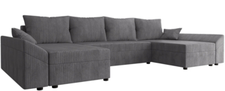 Ecksofa Chione U Cord (Farbe: Poso 22)