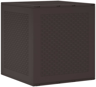 vidaXL Gartenlagerbox mit Speicher Braun 55 x 53 x 57 cm Polypropylen 870580
