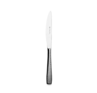 Churchill Besteck-Set Bamboo Tafelmesser, 23,8 cm, 8 mm, 12 Stück, Silber, 12 Personen, Edelstahl