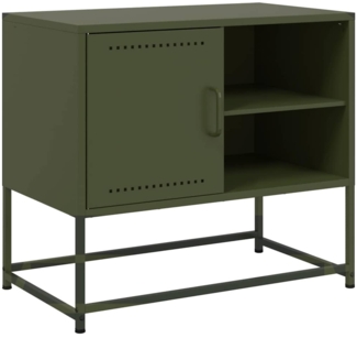 vidaXL TV-Schrank Olivgrün 68x39x60,5 cm Stahl 846522