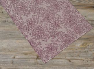 matches21 HOME & HOBBY Tischdecke Tischläufer CLEO Blumen Paisley lila, Leinen & Baumwolle, in 47x100 cm (1-tlg), Pflegeleicht waschbar bis 30° Grad