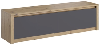 Lowboard "Malta" TV-Unterschrank 170cm grifflos artisan eiche grau