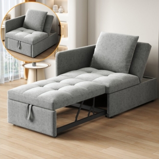 Flieks Daybett, Polsterbett Multifunktion-Schlafsofa mit verstellbarer Rückenlehne