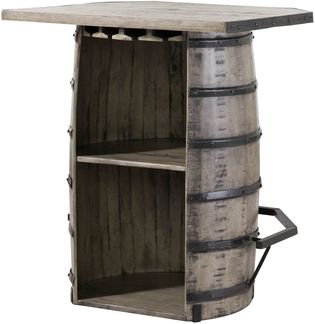 Bartisch Mango 90 x 75 x 103 grau lackiert HEAVY INDUSTRY#158