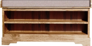 Schuhregal Guru 120x60x40 aus indischem Mango-Massivholz