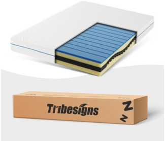 Komfortschaummatratze 7 Zonen Matratze 90x200 cm, 140x200 cm & weitere Größen, H3 Mittelhart, Tribesigns, 20 cm hoch