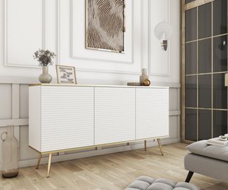 Compleo Kommode mit 3 Türen MONO, Luxus Möbel, Modern Wohnzimmer