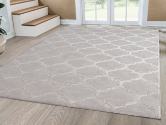 the carpet Teppich Knight, rechteckig, Höhe: 12 mm, moderner Wohnzimmer Teppich elegant glänzender Flor