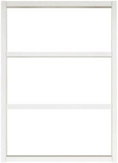 Dmora Regal Krosa, Gestell, Wandregal, Mehrzweckregale, 43x9h60 cm, Weiß