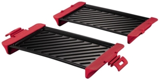 2x Grillplatte f. Mikrowelle Grillrost Grill Grillgitter Bratpfanne Grillpfanne