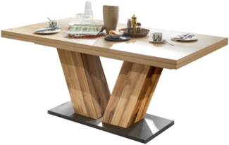 Esstisch ausziehbar Elena 160x90x76 Plankeneiche/Asteiche 13994-160