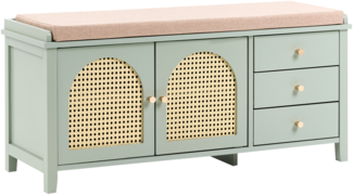 Schuhbank mit Stauraum BENDIGO Mintgrün