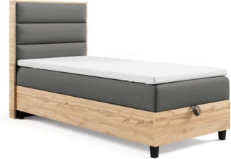 Best for Home Boxspringbett Boxspringbett Trinity K-1 mit Bettkasten, 7 cm Topper, Einzelbett H3 (70x200 80x200 90x200 100x200 cm), Verschiedene Liefermöglichkeiten, TOP Preis-Leistungs-Verhältnis