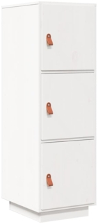 Highboard Weiß 34 x 40 x 108,5 cm Massivholz Kiefer [820168]