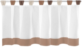 Bistrogardine mit Schlaufen ca. 150x45 cm Auswahl: braun - weiß