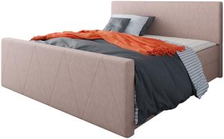 Mirjan24 Boxspringbett Ziton 3, Rosa, 180x200 cm