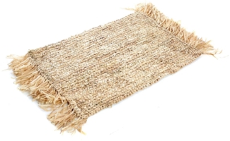 Das Fringe Raffia Platzdeckchen Rechteckig - Natur - Natürlich - 60x35x1cm